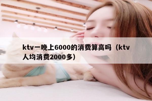 ktv一晚上6000的消费算高吗（ktv人均消费2000多）